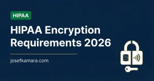 HIPAA Encryption Requirements 2026: Featured image for josefkamara.com Healthcare Compliance article