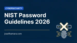 NIST Password Guidelines 2026: Featured image for josefkamara.com Cybersecurity article