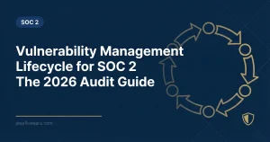 Vulnerability Management Lifecycle for SOC 2: Featured image for josefkamara.com SOC 2 article